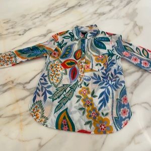 J Crew pop over style size 0 blouse